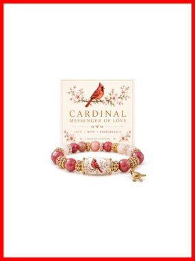 Natural Stone Crystal Bead Stretch Bracelet Hummingbird Charm Inspirational